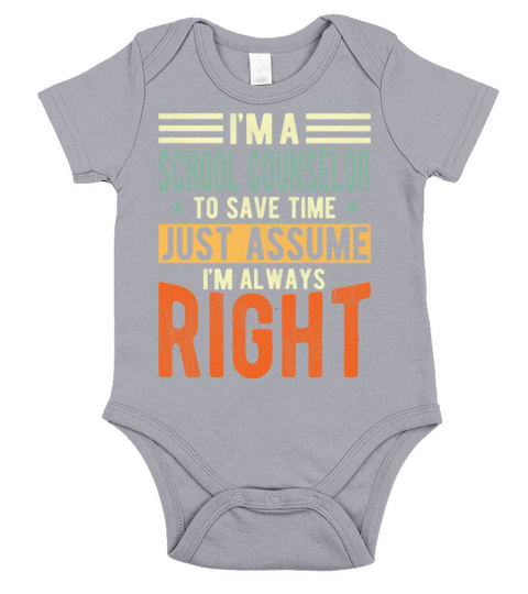 School Counselor Short Sleeve Baby One-Piece