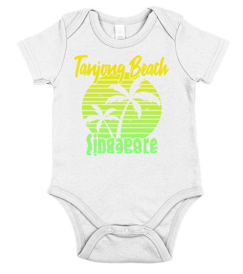 Tanjong Beach Singapore Short Sleeve Baby One-Piece