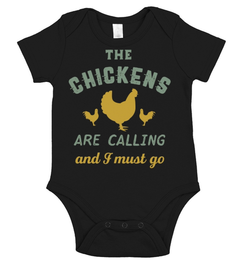 The Chickens Are Calling Vintage Country Farmer Short Sleeve Baby One-Piece