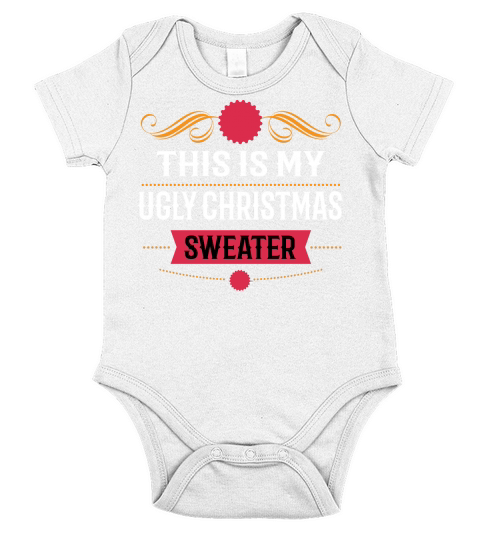 This Is My Ugly Christmas Sweater Short Sleeve Baby One-Piece