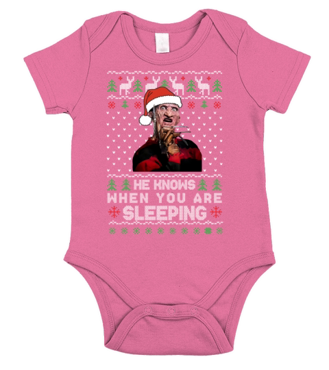 UGLY NIGHTMARE SWEATER Short Sleeve Baby One-Piece