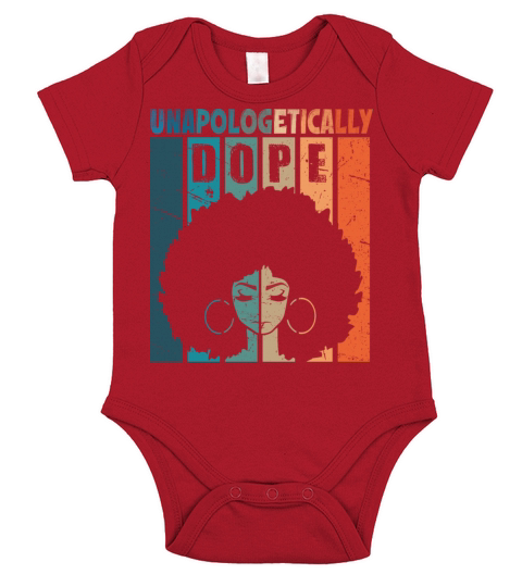 Unapologetically Dope Black History Month African Short Sleeve Baby One-Piece