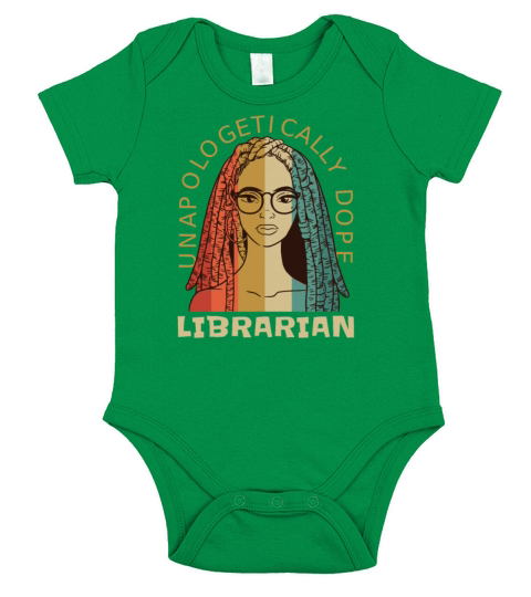 Unapologetically Dope Librarian Short Sleeve Baby One-Piece