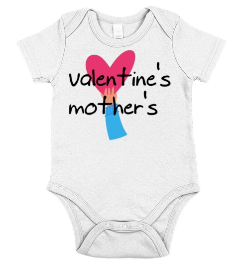 valentines mothers Short Sleeve Baby One-Piece