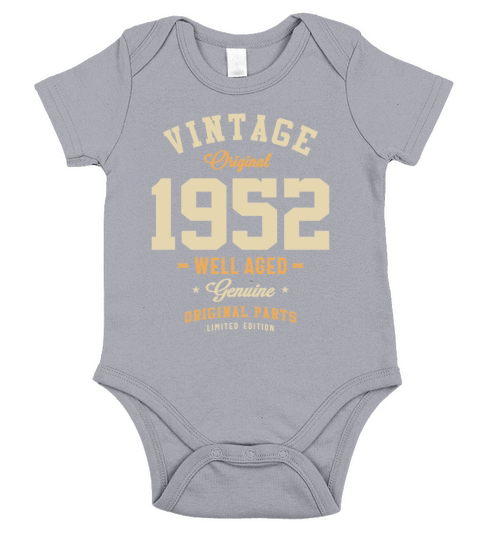 Vintage Original 1952 71st Birthday Short Sleeve Baby One-Piece