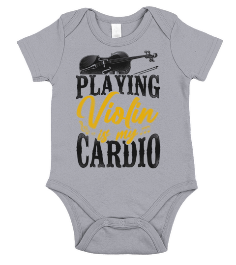 Violin Violinist Vintage Playing Short Sleeve Baby One-Piece