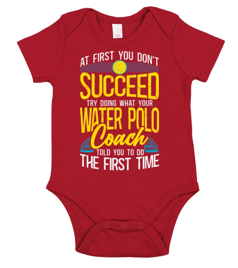Water Polo Vintage If At First You Short Sleeve Baby One-Piece