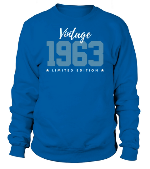 60 Years Vintage 1963 Retro 60th Birthday Sweatshirt Unisex