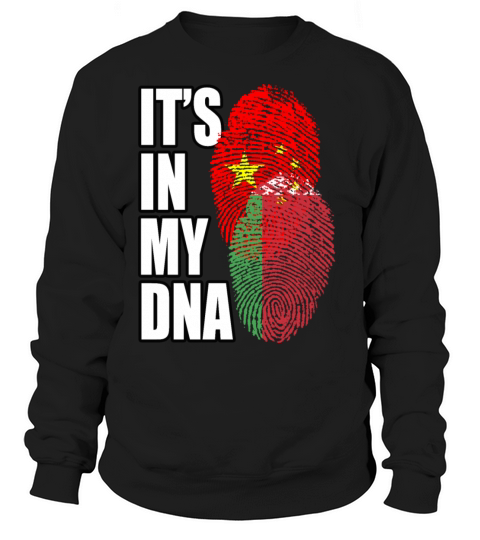 Belarusian And Chinese Mix Heritage DNA Flag Sweatshirt Unisex