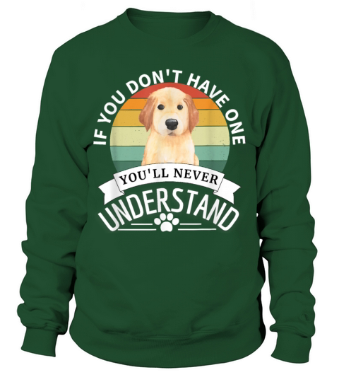 Golden Retriever Retro Vintage T Shirt Sweatshirt Unisex