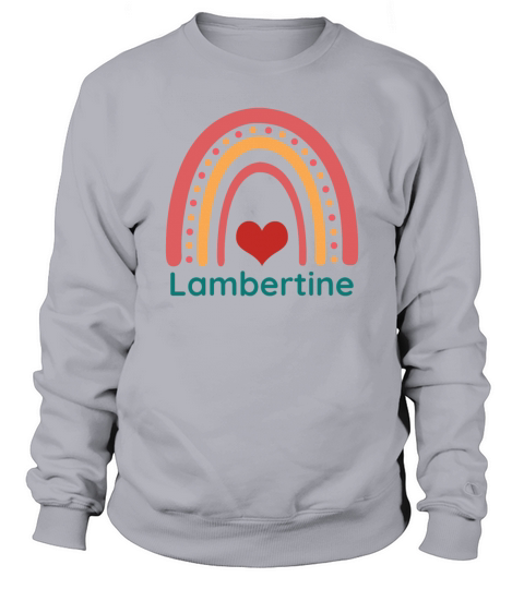 Lambertine Vintage Boho Rainbow Sweatshirt Unisex