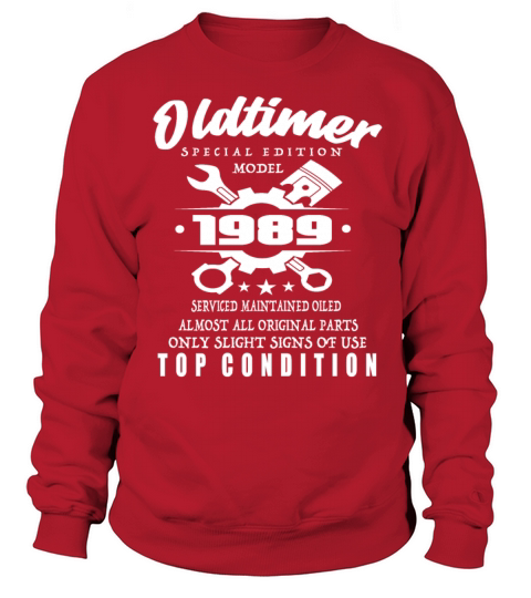 Vintage Special Edition Model 1989 Birthday Sweatshirt Unisex