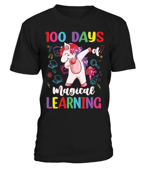 100th Day Of School Unicorn Girls 100 Days T-Shirt Unisex