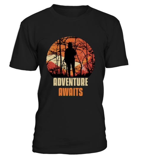 Adventure Awaits Retro Vintage Mountain Adventurer T-Shirt Unisex