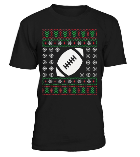 American Football Christmas Ugly T-Shirt Unisex