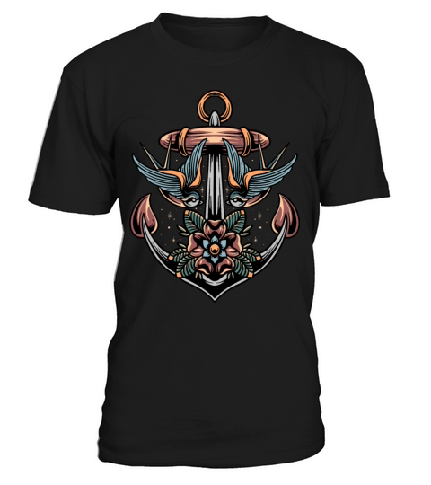 Anchor and swallow tattoo T-Shirt Unisex