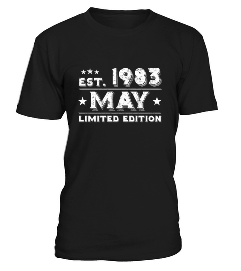 Est May 1983 - Birthday Present - Vintage T-Shirt Unisex