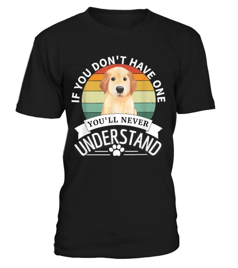 Golden Retriever Retro Vintage T Shirt T-Shirt Unisex