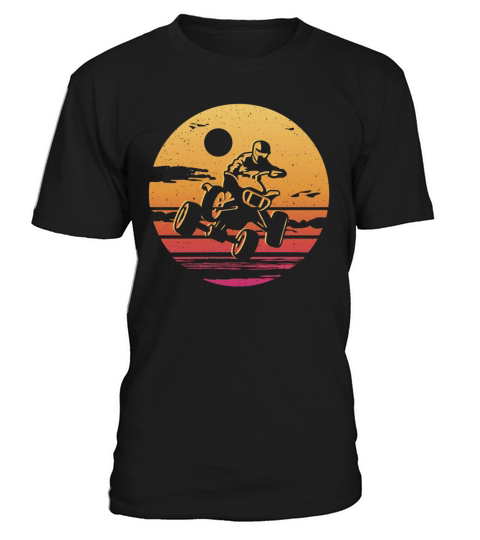 Quad Bike Vintage Design 4 wheeler ATV T-Shirt Unisex