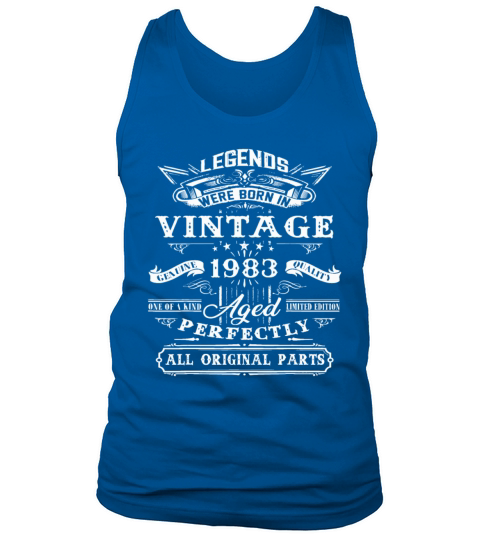 40th Birthday Gift For Legends Born 1983 40 Yrs Ol Tank Top Unisex