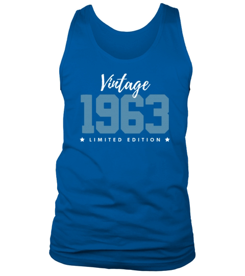 60 Years Vintage 1963 Retro 60th Birthday Tank Top Unisex