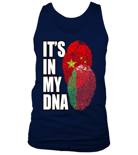 Belarusian And Chinese Mix Heritage DNA Flag Tank Top Unisex