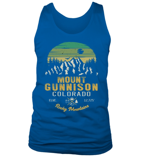 Gunnison Colorado retro Ski Mountain Tank Top Unisex