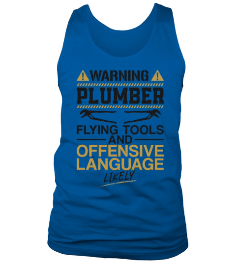 Plumbing Plumber Vintage Warning Tank Top Unisex
