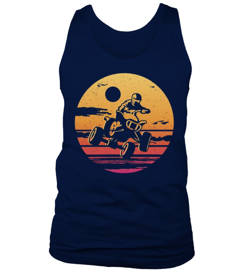 Quad Bike Vintage Design 4 wheeler ATV Tank Top Unisex