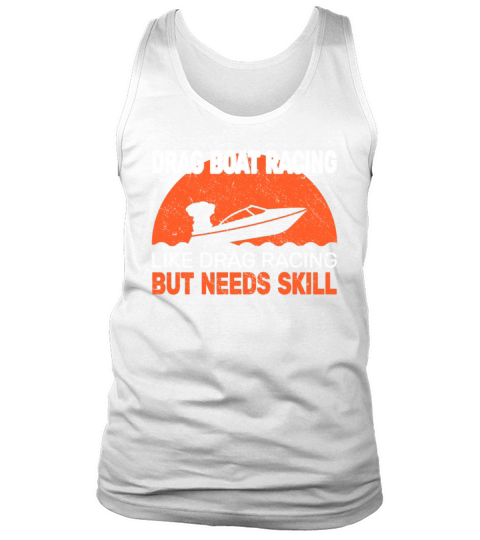 speedboat racing vintage drag boat driver Tank Top Unisex