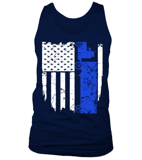 Truck Driver Trucker Flag Hanes Tagless racing T S Tank Top Unisex