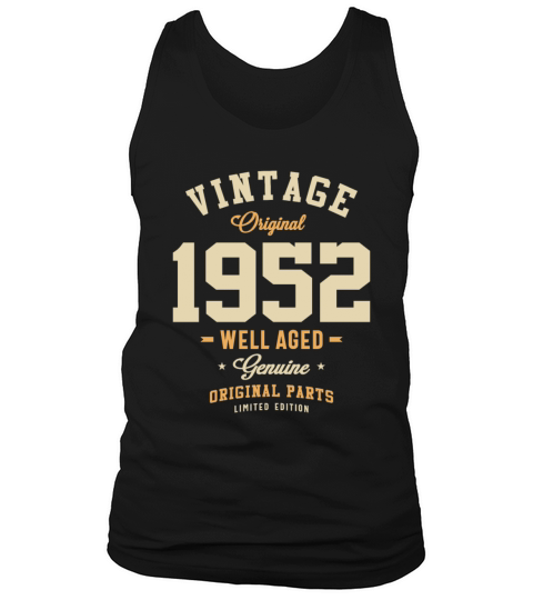 Vintage Original 1952 71st Birthday Tank Top Unisex