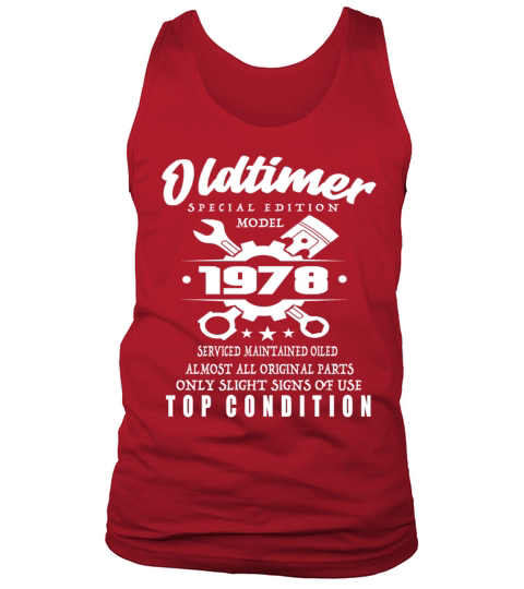 Vintage Special Edition Model 1978 Birthday Tank Top Unisex