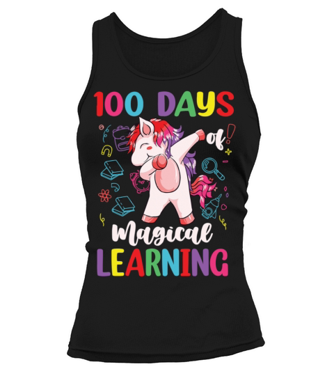 100th Day Of School Unicorn Girls 100 Days Tank top Woman