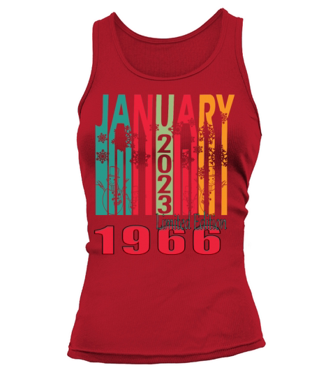 1966 January vintage birthday Tank top Woman