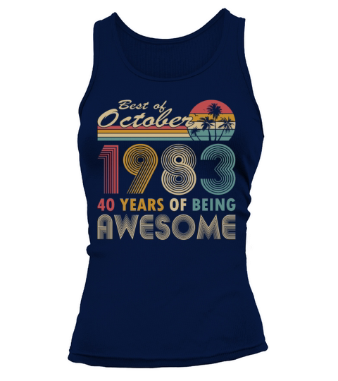 40th birthday vintage 1983 best of 1983 Tank top Woman
