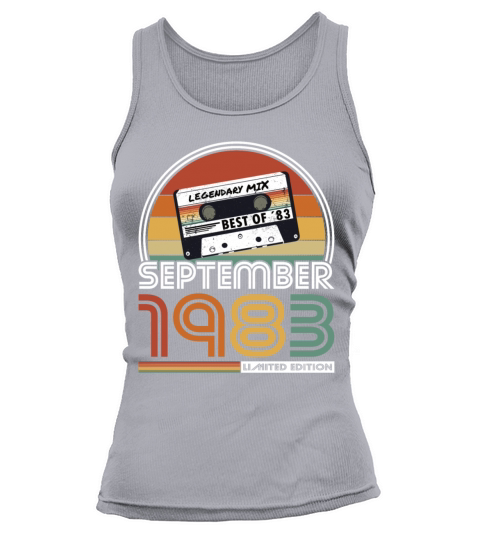 40th birthday vintage 1983 best of september 1983 Tank top Woman