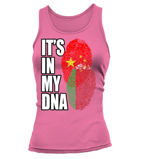 Belarusian And Chinese Mix Heritage DNA Flag Tank top Woman