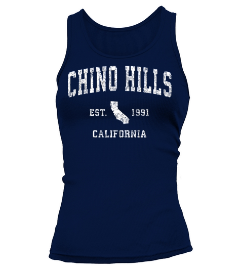 Chino Hills California Ca Vintage Athletic Sports Tank top Woman