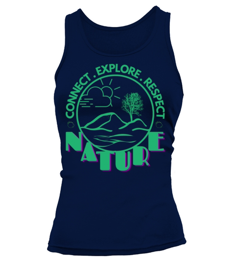 connect explore respect nature Tank top Woman