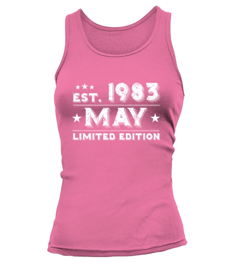 Est May 1983 - Birthday Present - Vintage Tank top Woman