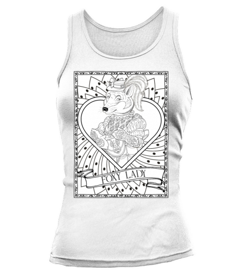 Foxy Lady Funny Magical Fantasy Animal Fox For Wif Tank top Woman