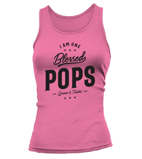 I Am One Blessed Pops Funny Tank top Woman