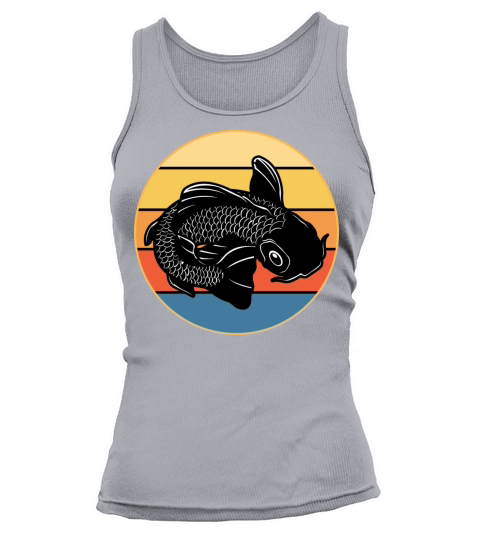 Japanese Koi Fish Vintage Retro Sunset Tank top Woman