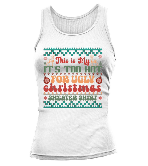 Merry Christmas retro vintage pink santa claus Tank top Woman