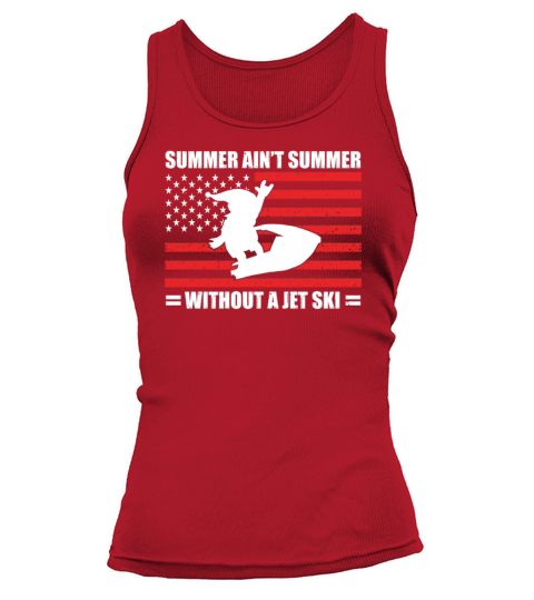 Merry Christmas Summer Aint Summer Without Jetski Santa Claus Tank top Woman