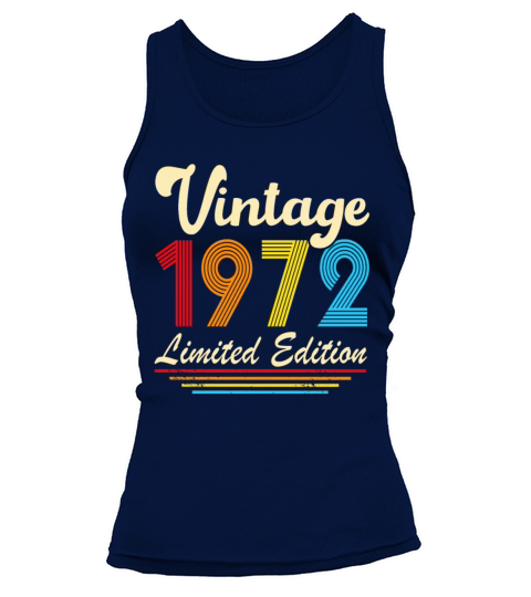 Vintage 1972 50th Birthday Fiftieth Gift Tank top Woman