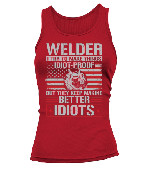 Welder Welding Vintage American Tank top Woman