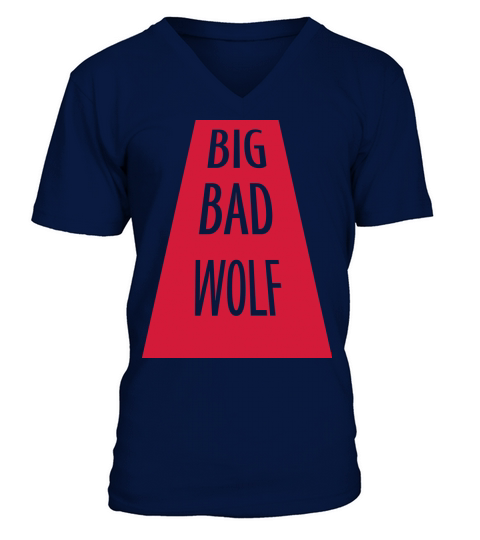 big bad wolf quote V-Neck T-shirt