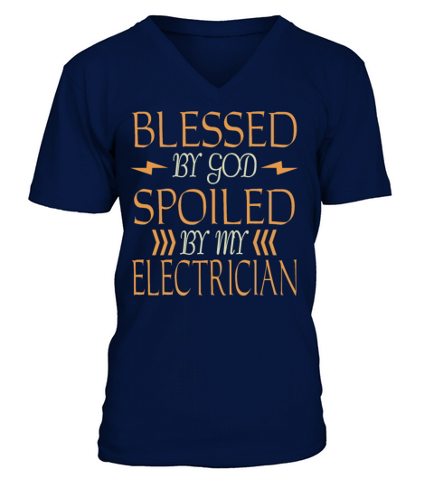 Electrician Gift Strip Profession Puller Electrici V-Neck T-shirt